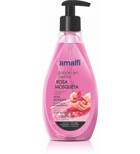 Savon Liquide AMALFI créma rosa mosqueta 500ml