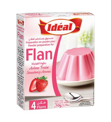 Flan Ideal Fraise 2.5gr