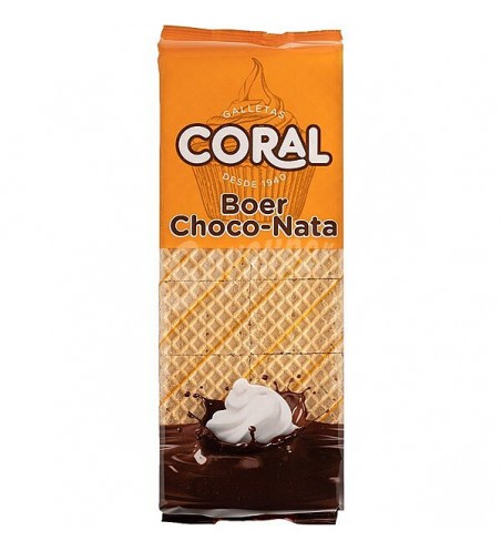 Biscuits Coral Gaufrés Fourrés à la crème au chocolat 400gr