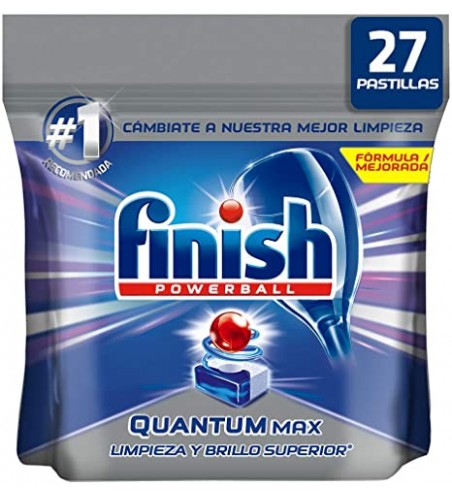 Finish Powerball Quantum Max - Lave-vaisselle - Paquet de 54 Tab