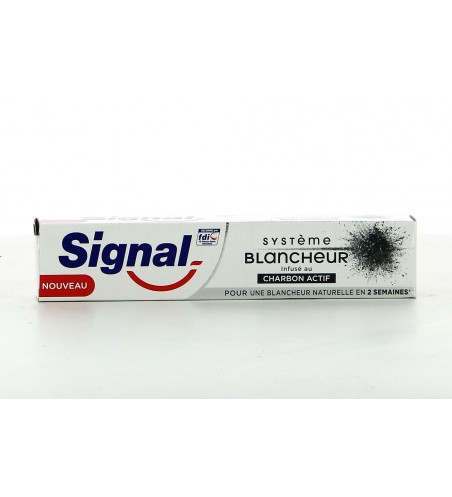 Dentifrice SIGNAL systeme Blancheur Charbon Actif 75 Ml