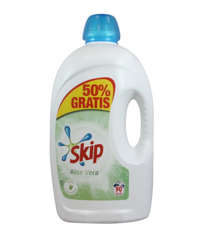 Skip Lessive liquide Aloe Vera 90 dose 4,5L .Supermarché épicerie en ligne  Maroc ,Tanger,Casablanca.