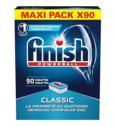 Finish Pastilles Lave Vaisselle Powerball Classic 90 Tablettes