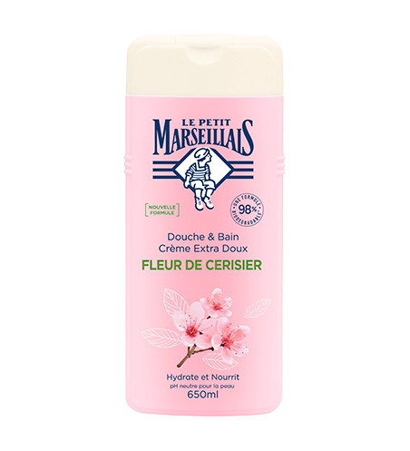 Le Petit Marseillais Douche & Bain Crème Fleur de Cerisier 650ml